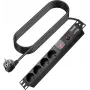 Conector de fuente de alimentación VISION EU Duckhead adaptador para fuente de alimentación Apple C7 conector hembra Figure-8 a conector macho EU CEE 7/7 Schuko blanco