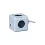 Regleta de alimentación Allocacoc 1406GY/DEEUPC 1,5 m 4 tomas de corriente AC gris blanco