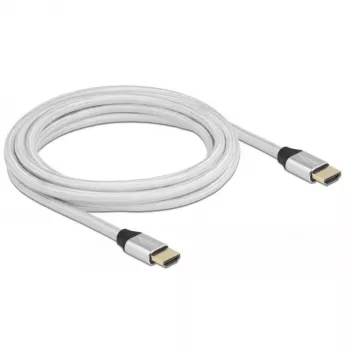 Cable HDMI DeLOCK Ultra High Speed 48 Gbit/s 8K 60 Hz plata 3 m