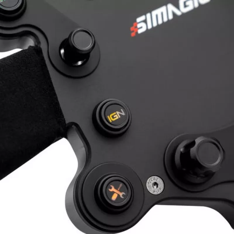 Simagic GTS Alcantara S202 — volante de sim racing forrado en Alcantara, modelo S202