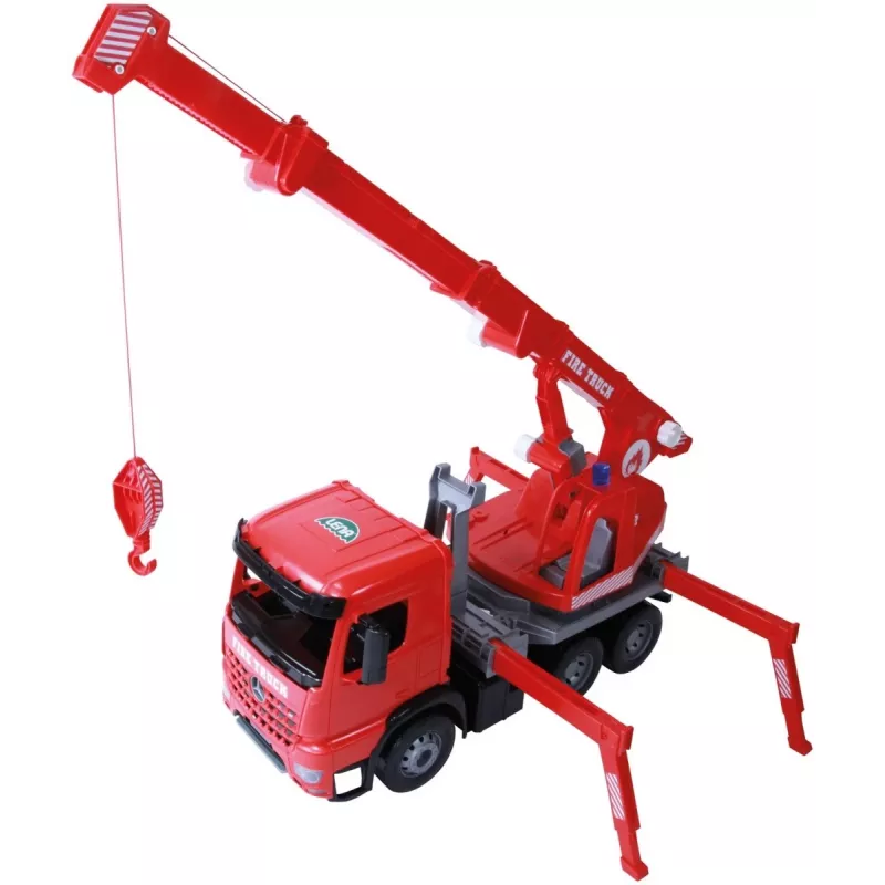 Grúa de juguete mecánica Lena 02175EC, 70 cm, vehículo individual en caja de cartón marrón