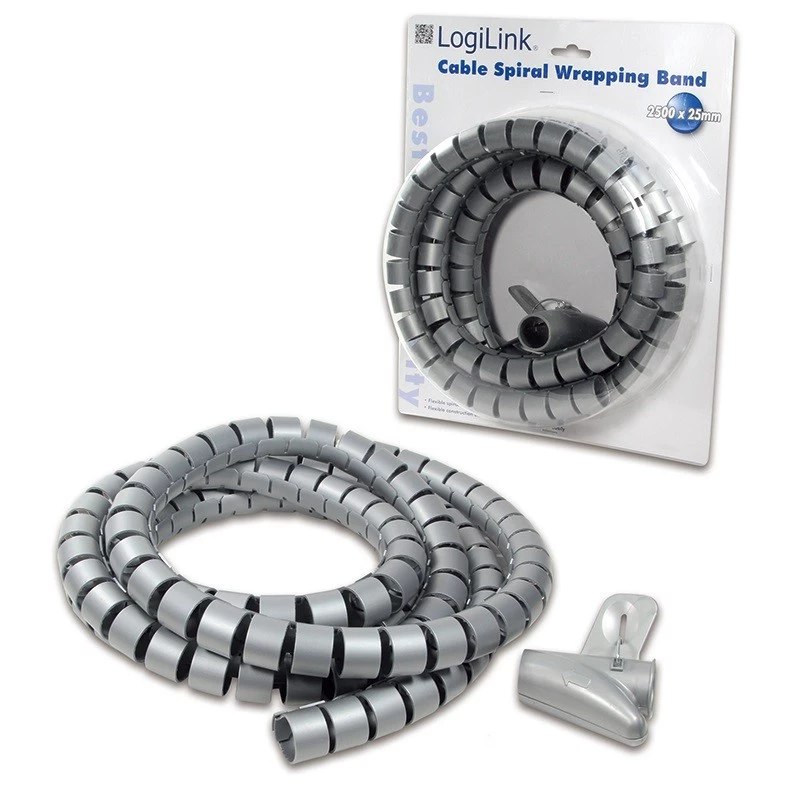 Bridas LogiLink KAB0013 plateadas 2500 mm