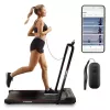 Cinta de correr motorizada Xblitz X-RUNNER — plegable compacta, velocidad máx. 12 km/h, carga máx. 120 kg, negra