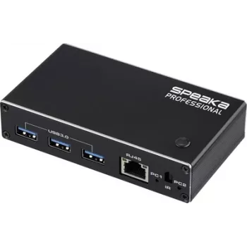Conmutador KVM SpeaKa Professional HDMI 2.1 fino 2X1 USB3.0+IR, negro HDMI 3840 x 2160 píxeles (SP-13724440)