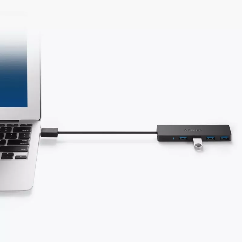 Hub USB Anker Innovations A7516016 USB 3.2 Gen 1 Type-A 5000 Mbit/s negro
