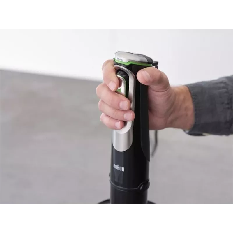 Batidora de mano Braun MultiQuick 9 MQ9138XI 0,6 L 1200 W negra, acero inoxidable