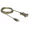 Cable serie DeLOCK 64073 USB Type-A DB-9 transparente 2 m