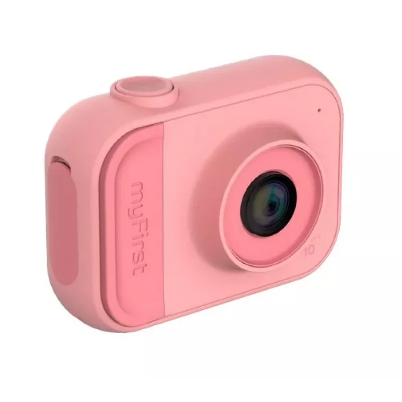 Cámara digital infantil Xrec myFirst Camera 10 — rosa, para niños a partir de 5 años, 76 g
