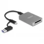 Lector de tarjetas DeLOCK USB Type-C CFexpress XQD aluminio gris 10000 Mbit/s