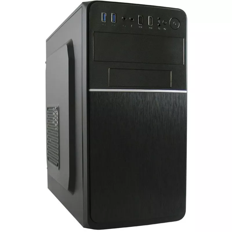 LC Power 2015MB - Torre - micro ATX - sin fuente de alimentación - Negro - USB/Audio (LC-2015MB-ON)
