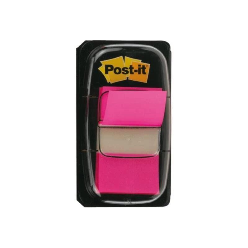 3M Post-it Index Rosa, estrecho, 50 marcadores adhesivos dimensiones, 25,4 x 43,2 mm, en dispensador desechable (I680-21)