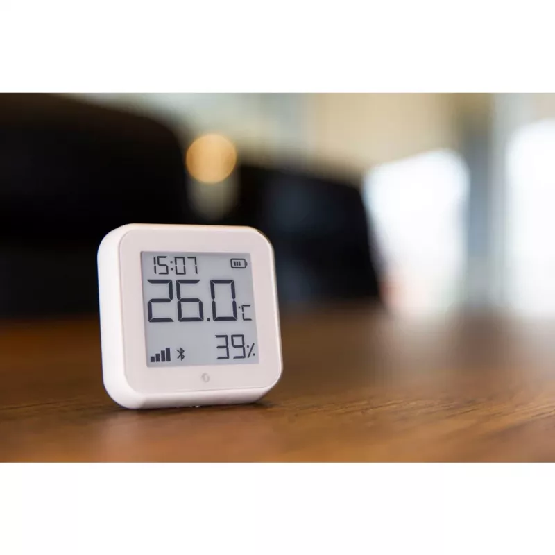 Sensor de temperatura y humedad Shelly H&T Gen3 Wi‑Fi blanco
