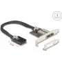 Adaptador de red DELOCK Mini PCIe I/O 95281 con 2× SFP Gigabit LAN