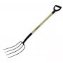 Horca de jardín Fiskars mango de madera, 4 dientes, modelo 250