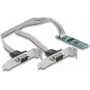 Tarjeta DeLOCK M.2 a 2 x serie RS-232 DB9 PCIe 2.1