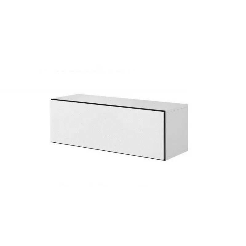 Conjunto de muebles de salón Cama ROCO 5 (RO1+2xRO4+2xRO5) blanco/negro/blanco