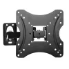 Soporte de pared para TV ESPERANZA PROTEUS para 26–70 inch (66–177,8 cm), inclinación ±15°, giro 120°, VESA 75×75–400×400, carga máx. 55 kg, negro