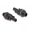 DeLOCK conector para módulo solar DL4 conector macho conector hembra negro 2 uds.
