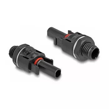 DeLOCK conector para módulo solar DL4 conector macho conector hembra negro 2 uds.