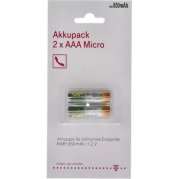 Batería recargable Telekom AAA 1,2V 850mAh, níquel-metal hidruro