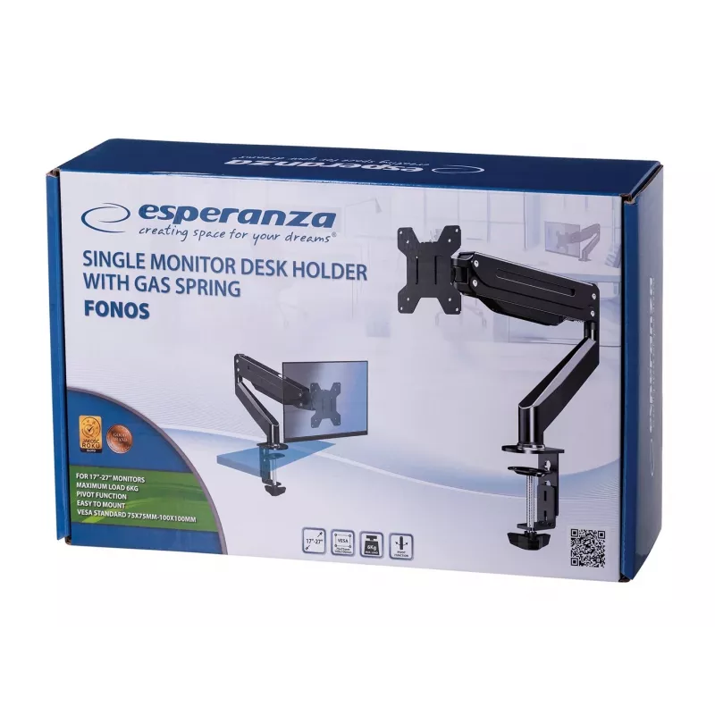 Esperanza ERW019 soporte para monitor 68,6 cm (27