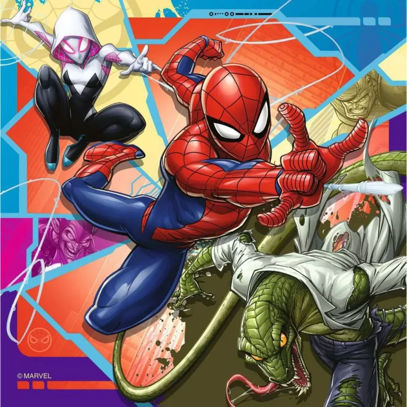 Puzle 3x49 piezas Spiderman