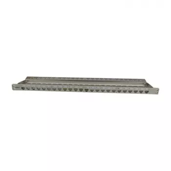 Keystone, soporte de módulo, 48,30 cm (19) panel de parcheo para 24 módulos TP, 0,5HE, gris claro (S216333)