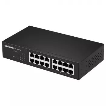 Edimax GS-1016 V2 switch de red gestionado Gigabit Ethernet (10/100/1000) negro