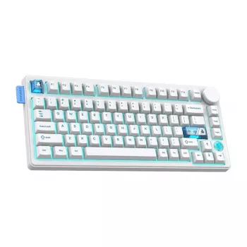 Teclado Bluetooth estilo mecánico Onikuma MT706 blanco — conectividad Bluetooth inalámbrica, diseño compacto