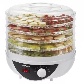 Deshidratador de setas, verduras y frutas GreenBlue, 250W de potencia, muy silencioso, 5 tamices, GB195