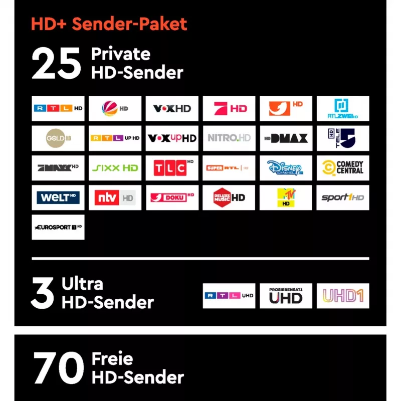 HD plus módulo HD+ incl. 6 meses de paquete de canales HD+