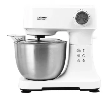 Batidora planetaria Zelmer ZKR1340 - 600 W, bol de 3,5 L, blanco