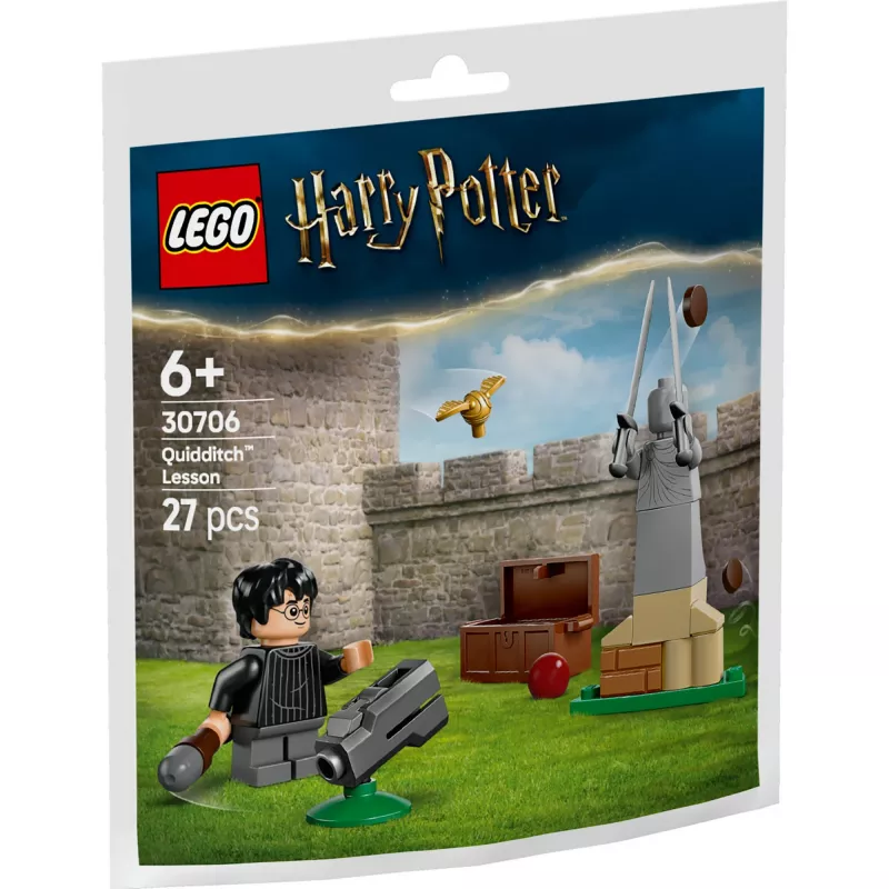 Set LEGO Harry Potter 30706 Quidditch-Unterricht con minifiguras de Harry y Draco