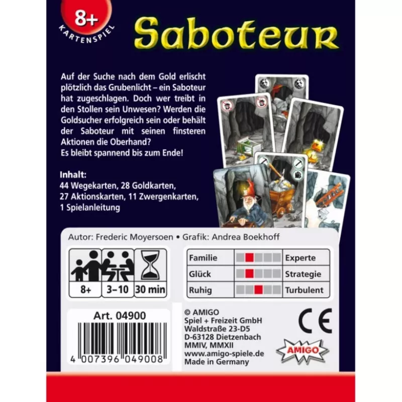 Amigo 04900 juego de mesa Saboteur 30 min