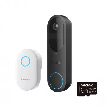 Reolink D340B videoportero con batería con timbre y tarjeta microSD de 64GB