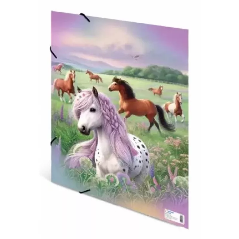 Carpeta HERMA con goma elástica A3 cartón Horse World