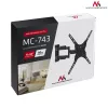 Maclean Mc-743 - Soporte VESA para monitor/TV, 13-50 negro, 30 kg