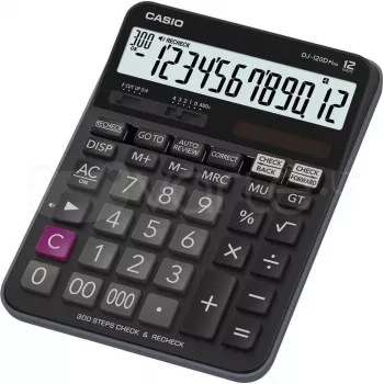Casio DJ-120D Plus - Calculadora de sobremesa - 12 dígitos - panel solar, batería (DJ-120DPLUS)