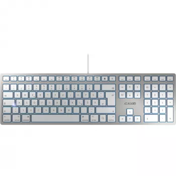CHERRY KC 6000 Teclado fino FOR MAC Oficina USB QWERTZ Alemán Plata