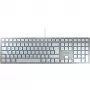 CHERRY KC 6000 Teclado fino FOR MAC Oficina USB QWERTZ Alemán Plata