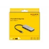 DeLOCK 64261 Hub USB 3.2 Gen 1 Type-C 10000 Mbit/s negro gris