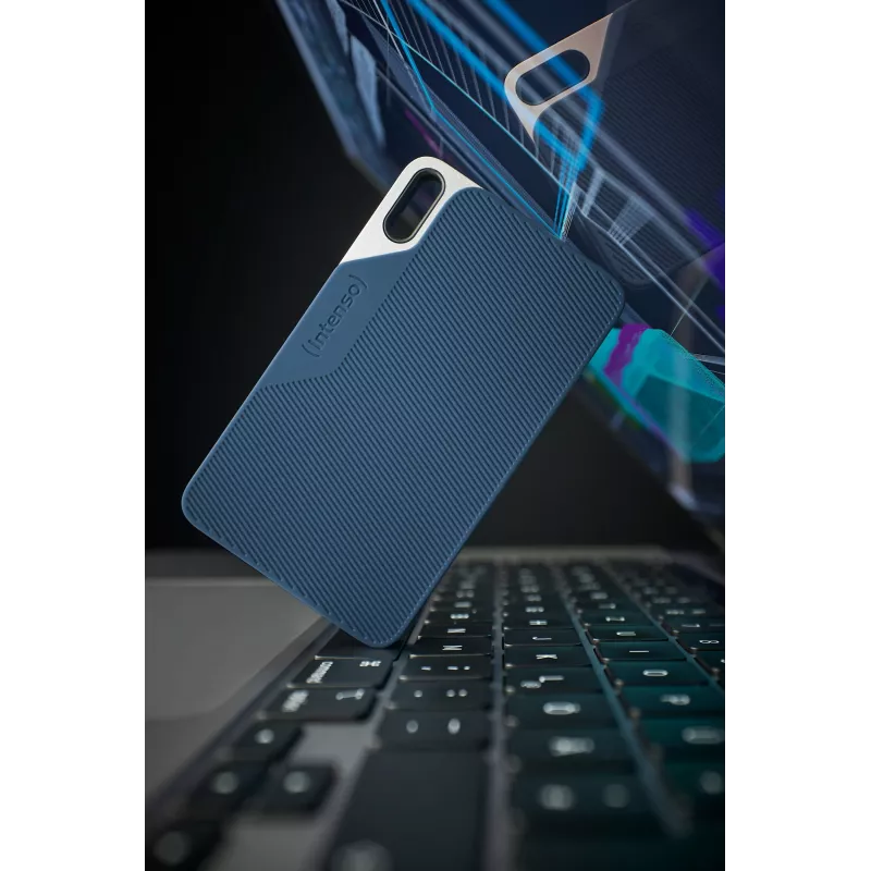 Unidad SSD Intenso 250GB USB Type-C 3.2 Gen 1 azul gris