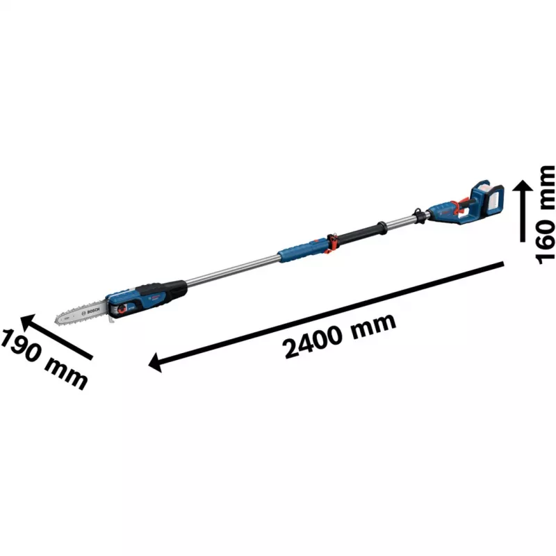 Motosierra de pértiga Bosch GKE 18V-25 TP — 25 cm de longitud de corte, inalámbrica 18 V (06008D6000)