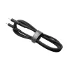 Cable de silicona líquida FIXED USB-C/USB-C, 0,5m, 60W, negro | Fixed