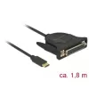 Cable paralelo DeLOCK 62980 negro 1,8 m