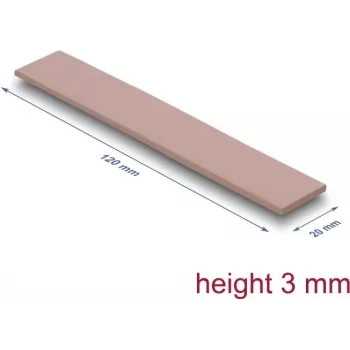 Almohadilla térmica DeLOCK 18484 3 W/m·K rosa 20x120x3 mm