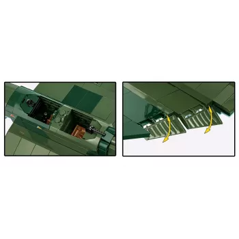 Set de construcción Cobi Blocks Junkers JU 87G-2 Stuka 571 piezas maqueta