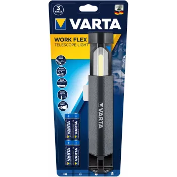 Lámpara de trabajo LED Varta Work Flex negra 250 lm IPX4