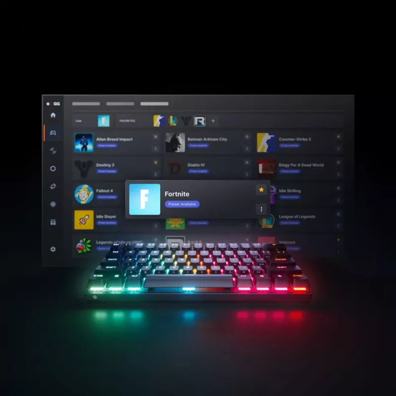 Teclado mini mecánico STEELSERIES Apex Pro Gen 3 Mini con interruptores RGB