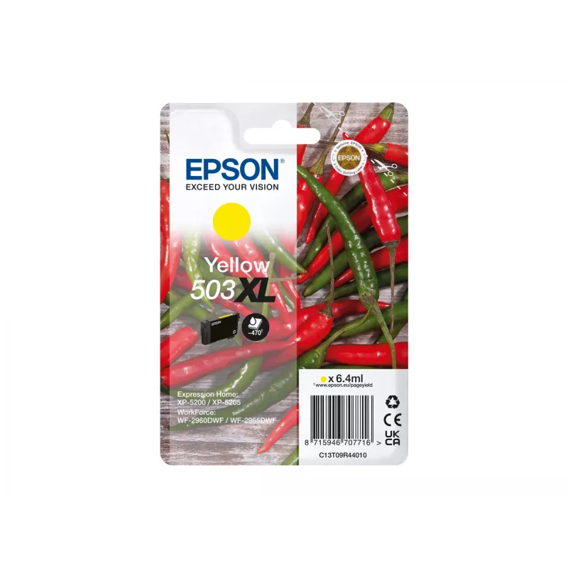 Cartucho de tinta Epson 503XL amarillo, original rendimiento alto (XL), 6,4 ml, Singlepack